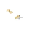 Sutton Heartbeat Ohrstecker aus goldfarbenem Messing