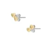 Sutton Heartbeat Ohrstecker aus goldfarbenem Messing