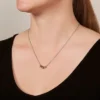 Sutton Herz-Halskette aus dreifarbigem Stahl