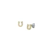 Sutton Horseshoe Goldfarbene Ohrstecker aus Edelstahl