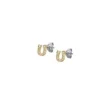 Sutton Horseshoe Goldfarbene Ohrstecker aus Edelstahl