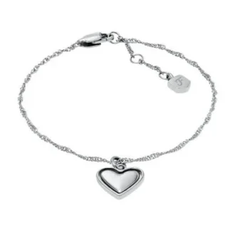 Sutton Legacy Heart Edelstahl-Armband mit drehbarer Kette