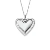 Sutton Legacy Heart Edelstahl-Halskette mit drehbarem Anhänger