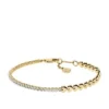 Sutton Love-All Goldfarbenes Messing-Tennisarmband mit Herzgliedern