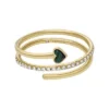 Sutton Modern Meadows Ring mit rekonstituiertem Malachit-Herz