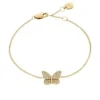 Sutton Pavé Butterfly Goldfarbenes Edelstahl-Station-Armband