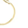Sutton Radiant Love Goldfarbener Edelstahl-Toi-et-Moi-Ring mit Perlmutt-Herz