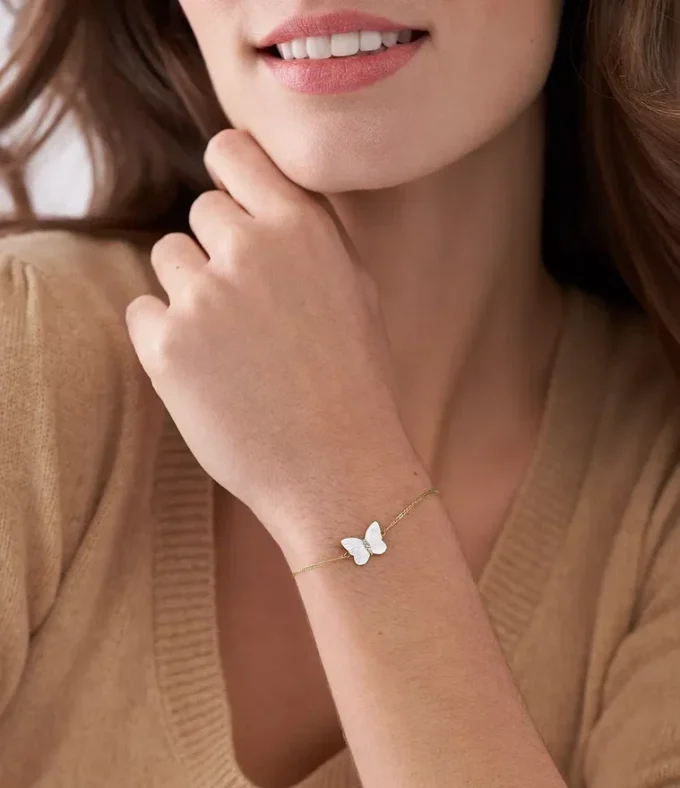 Sutton Radiant Wings Armband mit weißem Perlmutt-Schmetterling