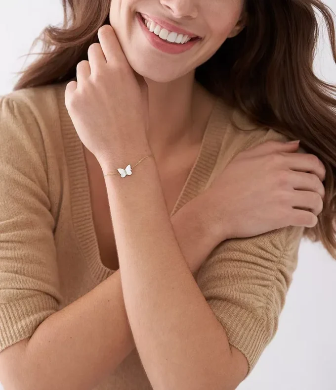 Sutton Radiant Wings Armband mit weißem Perlmutt-Schmetterling