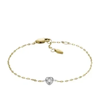 Sutton Tokens Of Affection Zweifarbiges Edelstahlkettenarmband