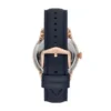 Townsman Automatikuhr aus marineblauem Leder