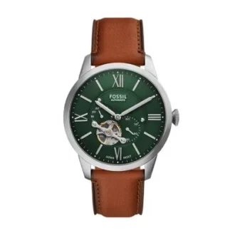 Townsman Automatikuhr mit braunem Lederarmband