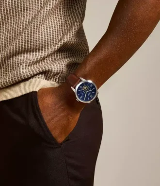 Townsman Automatikuhr mit braunem Lederarmband