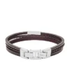 Townsman Braunes mehrsträngiges Lederarmband