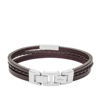 Townsman Braunes mehrsträngiges Lederarmband