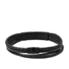 Townsman Mehrsträngiges schwarzes Lederarmband