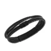 Townsman Mehrsträngiges schwarzes Lederarmband
