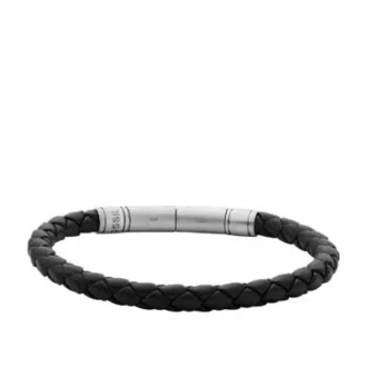 Townsman Vintage Casual Armband aus geflochtenem braunem Leder