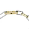Traditionelles zweifarbiges Edelstahl-Armband mit D-Gliedern
