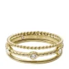 Val Vintage Heritage Goldfarbener Edelstahl-Prestack-Ring