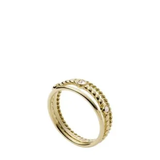 Val Vintage Heritage Goldfarbener Edelstahl-Prestack-Ring